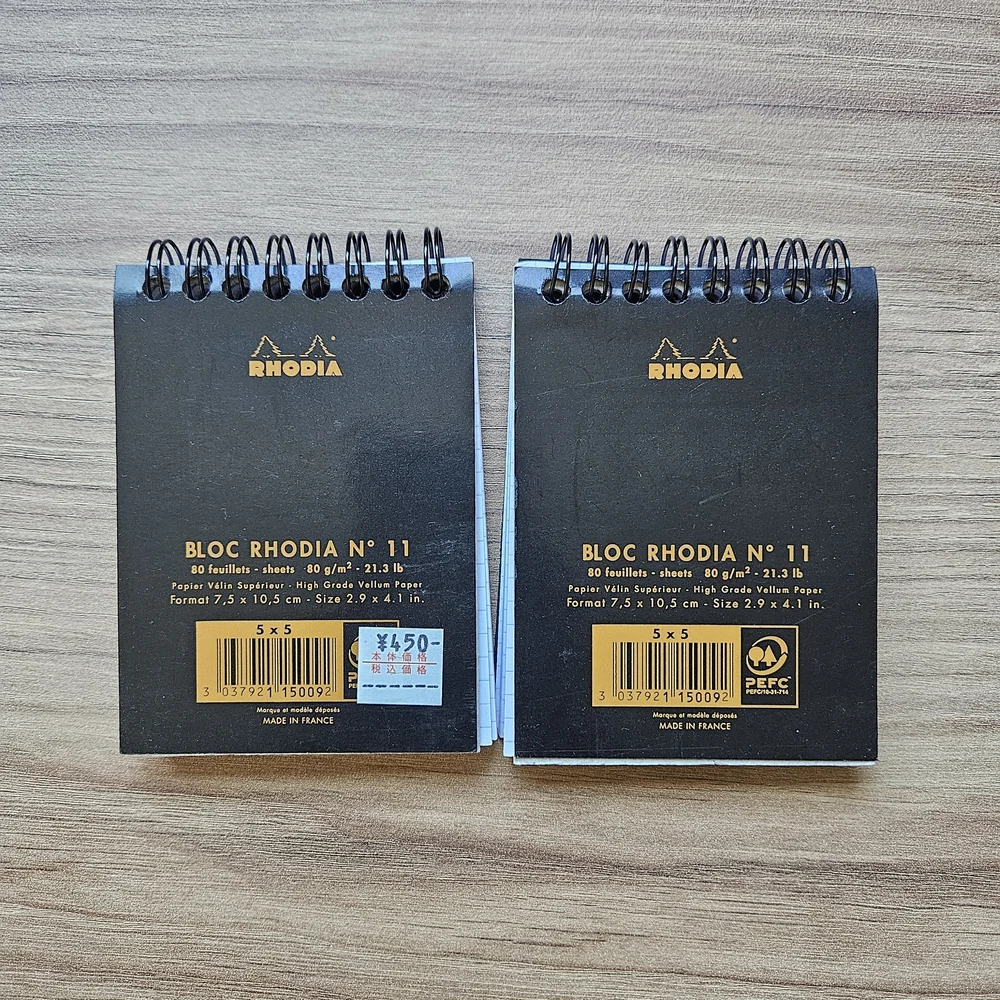 🔥4/$20 Rhodia Mini Spiral Notepads Memo Pads with Grid Paper - Picture 3 of 5